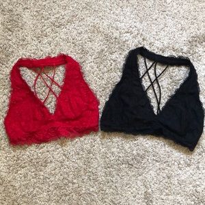 Set of 2 Gilly Hicks Hollister bralettes